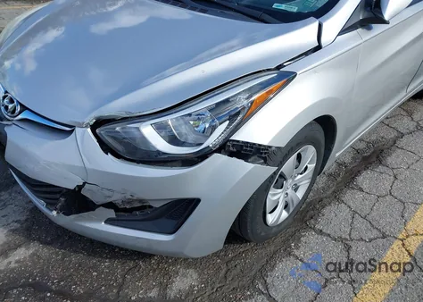 2016 Hyundai Elantra Se из США, поврежденный, VIN 5NPDH4AE9GH775938